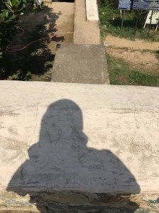 I quite liked my shadow on the path of history!!